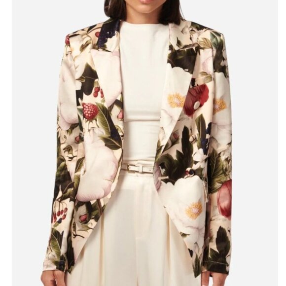 Cami NYC Jackets & Blazers - Cami NYC 'Zana' Floral-Print Satin Blazer, English Garden Multi